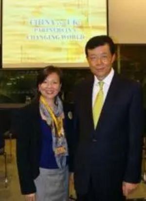 Merlene Emerson and Chinese Ambassador Liu Xiao Ming