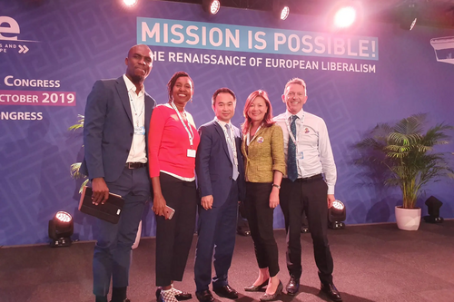 ALDE Congress 2019 Merlene Emerson Joyce Onstad and co