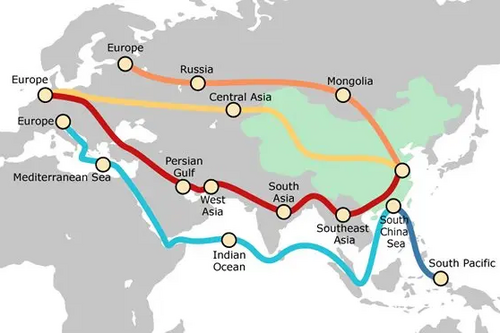 Silk Road map