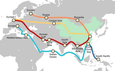 Silk Road map