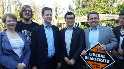 Phil Ling with Nick Clegg GE 2015