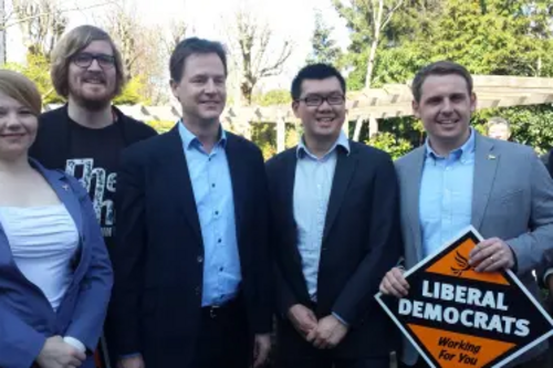 Phil Ling with Nick Clegg GE 2015