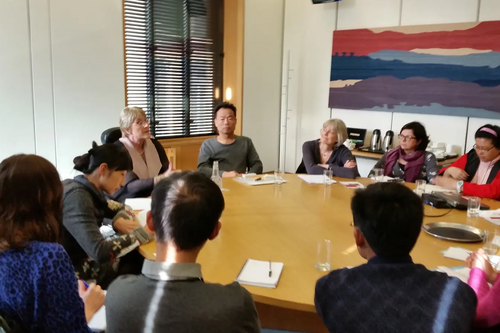 Baroness Sal Brinton with delegation of Chinese disabled activists