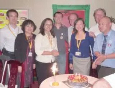 Chinese LibDem 4th Birthday celebration (with cake)