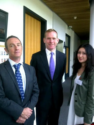 Chris Rudd. Jeremy Browne MP and Isabella Carter