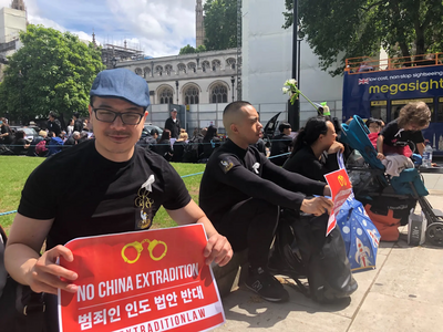 Larry Ngan at HK Extradition Protest 2019