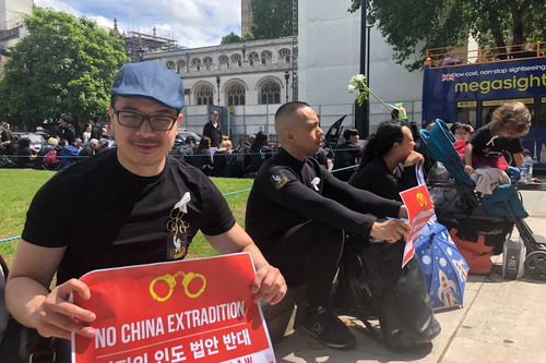 Larry Ngan at HK Extradition Protest 2019