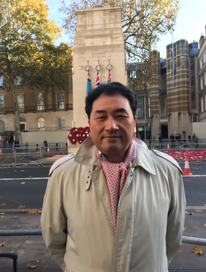 George Lee at Cenotaph