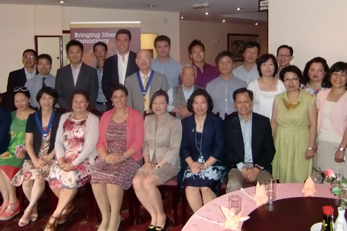 Dinner in Taunton for PPC Sarah Yong 23 June 2014