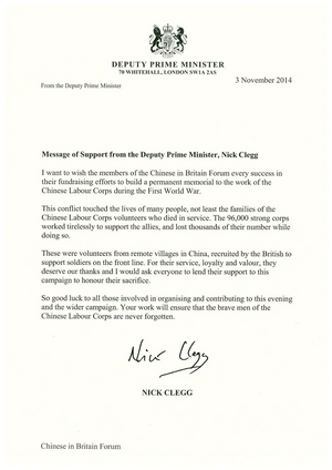 DPM Letter supporting WW1CLC 11.11.14