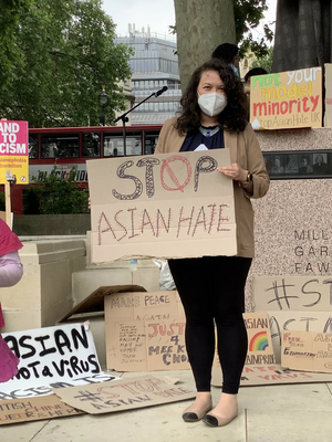 Victoria Collins at rally